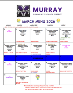 2026 March Menu